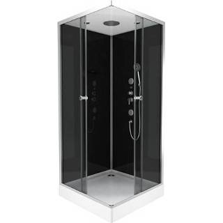 👉 Douchecabine zwart male Aurlane Black 2 vierkant 90x90cm 3700710229520