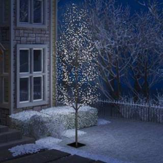 👉 Kerstboom wit male VidaXL 1200 LED's koud licht kersenbloesem 400 cm 8720286027134