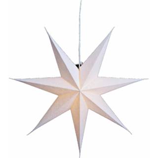 👉 Kerstversiering witte papier decoratie kerststerren 60 cm