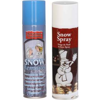 👉 Sneeuwspray set 1x spuitsneeuw bus 300 ml en reinigingsspray 125