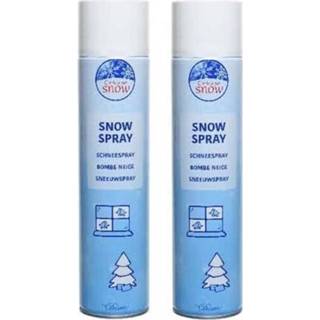 👉 Kunstsneeuw 4x stuks spray 600 ml