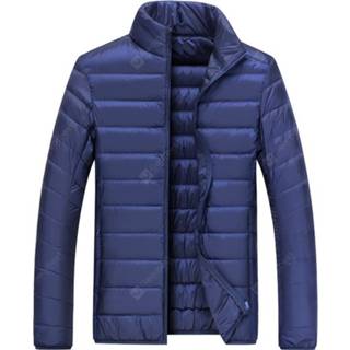 Downjacket wit tibetan blue Down Jacket Men's Thin Warm Autumn Dessert White Duck Cotton Coat