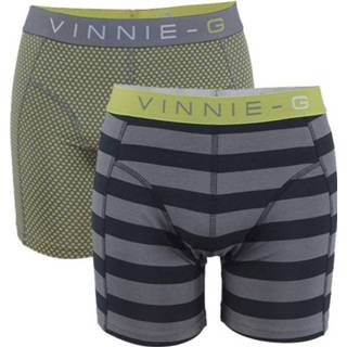 👉 Vinnie-G boxershorts Lime Dot - Stripe 2-pack