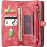👉 Portemonnee rood kunstleer unicolor unisex Luxe Lederen 2 in 1 Booktype voor de iPhone 11 Pro - 8720007440211