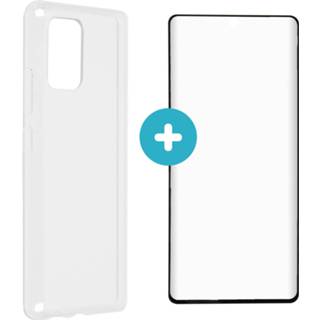 👉 Screenprotector Softcase Backcover + Glass voor de Samsung Galaxy S10 Lite 8719295395242