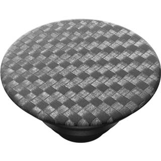 👉 POPSOCKETS Carbonite Weave Smartphone-standaard Zwart, Zilver