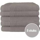 👉 Handdoek The One Deluxe 50x100 550 gr Taupe (5 stuks) 8933355711593