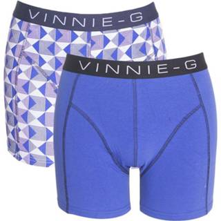 👉 Vinnie-G boxershorts Royal Blue - Print 2-pack-S