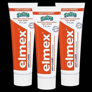 👉 Elmex Junior - Tandpasta - 5/12 jaar - 3x75ml - Voordeelverpakking
