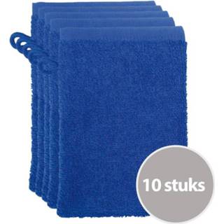 👉 Washandje blauw The One Voordeelpakket Washandjes Royal Blue - 10 stuks 7844688793679
