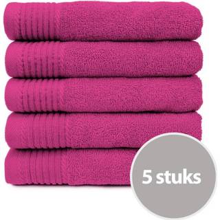 👉 Badhanddoek magenta The One 450 gram 70x140 cm (5 stuks) 4761925417439