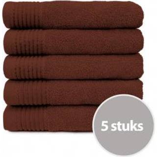 👉 Handdoek bruin The One 450 gram 50x100 cm Brown (5 stuks) 4761925417293