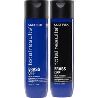 👉 Shampoo blauw brass Matrix Off Colour Correcting Blue Anti-Brass and Conditioner Duo Set For Lightened Brunettes 300ml