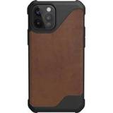 👉 Leather bruin Metropolis LT Backcover voor de iPhone 12 (Pro) - Brown 812451037050