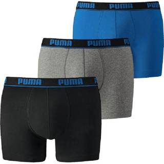 👉 Boxer short zwart blauw Puma 3-pack Boxershorts Blue/Black