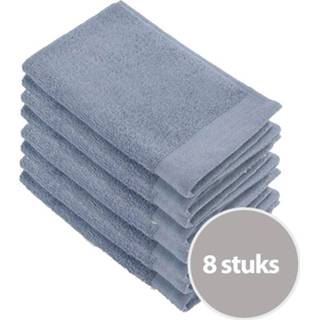 👉 Walra Soft Cotton Gastendoekjes Blue - 8 stuks