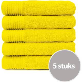 👉 Hand doek geel The One Handdoek 450 gram 50x100 cm (5 stuks) 4761925418436