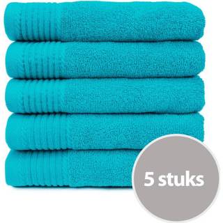 👉 Hand doek turkoois The One Handdoek 450 gram 50x100 cm Turquoise (5 stuks) 4761925418078