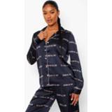 👉 Satijnen Sleigh All Day Pyjama Set, Navy