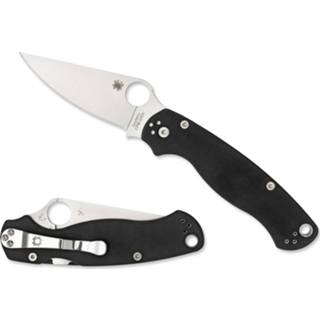 👉 Wit grijs zwart Spyderco - Para-Military 2 G10 Mes zwart/wit/grijs 4045011066498