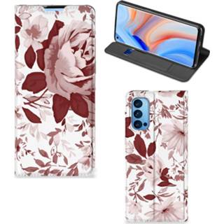 👉 Bookcase OPPO Reno4 Pro 5G Watercolor Flowers 8720215318425