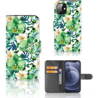 👉 Orchidee groen Apple iPhone 12 Mini Hoesje 8720215307474
