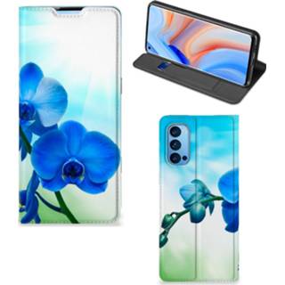 👉 Orchidee blauw OPPO Reno4 Pro 5G Smart Cover - Cadeau voor je Moeder 8720215870367