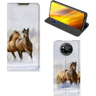 👉 Xiaomi Poco X3 Hoesje maken Paarden 8720215803327