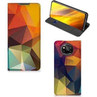 👉 Standcase Xiaomi Poco X3 Stand Case Polygon Color 8720215447729