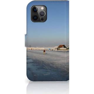 👉 Flipcover Apple iPhone 12 Pro Max Flip Cover Schaatsers 8720215493832