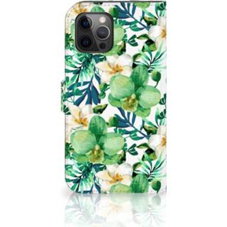 Orchidee groen Apple iPhone 12 Pro Max Hoesje 8720215576924