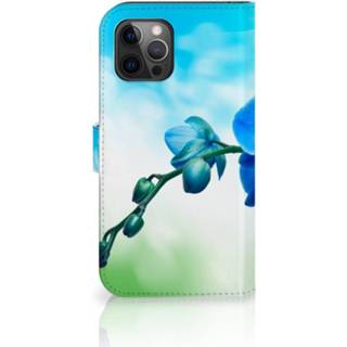 👉 Orchidee blauw Apple iPhone 12 Pro Max Hoesje - Cadeau voor je Moeder 8720215786316