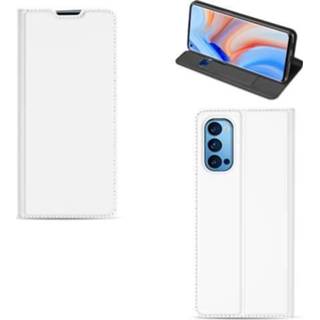 👉 Pashouder wit OPPO Reno4 Pro 5G Bookcase Hoesje met 8720215061734