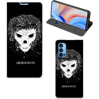 👉 Mobiel BookCase OPPO Reno4 Pro 5G Skull Hair 8720215734836