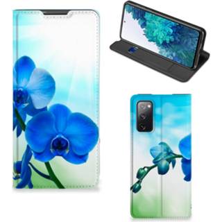 Orchidee blauw Samsung Galaxy S20 FE Smart Cover - Cadeau voor je Moeder 8720215734249