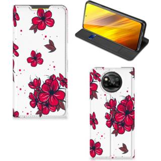 👉 Rood Xiaomi Poco X3 Smart Cover Blossom Red 8720215585858