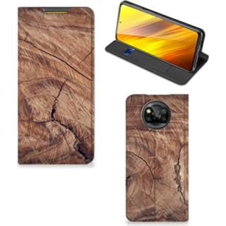 👉 Portemonnee Xiaomi Poco X3 Book Wallet Case Tree Trunk 8720215421071