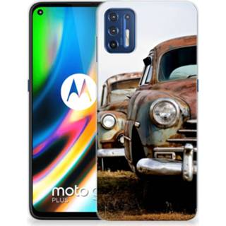 👉 Siliconen hoesje Motorola Moto G9 Plus met foto Vintage Auto 8720215194562