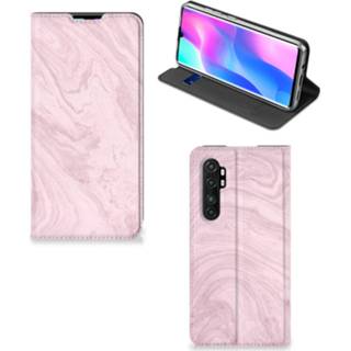 👉 Standcase roze Xiaomi Mi Note 10 Lite Marble Pink - Origineel Cadeau Vriendin 8720215001662