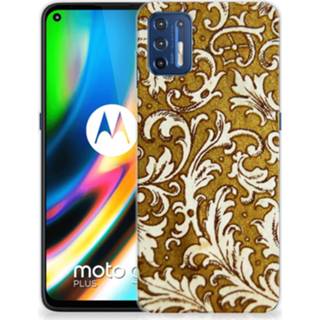 👉 Siliconen hoesje goud Motorola Moto G9 Plus Barok 8720215028645