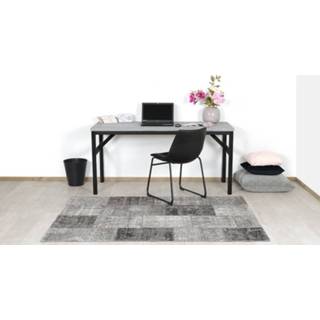 👉 Bureau beton cire Custom Made grijs Betonlook Baroda met stalen onderstel