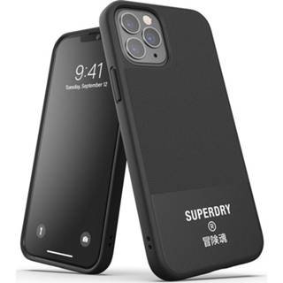 👉 Canvas zwart Superdry - Moulded Case iPhone 12 Pro Max 6.7 inch 8718846085922