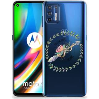 Telefoonhoes Motorola Moto G9 Plus Telefoonhoesje met Naam Boho Dreams 8720215514087