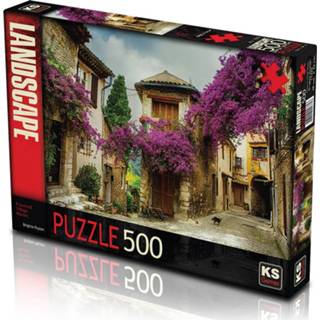 👉 Puzzel Flowered Village House 500 Stukjes 8697418016758