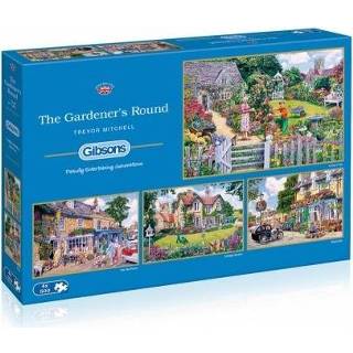 👉 Puzzel The Gardener's Round 4x 500 Stukjes 5012269050479