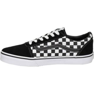 👉 Lage sneakers canvas unisex zwart Vans Ward Checkerboard 8719796729843