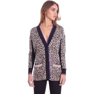 👉 L vrouwen paars Maxi Spotted Cardigan 1609259567273