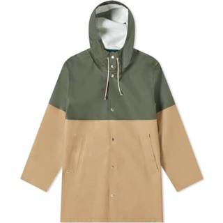 👉 Regenjas l male groen Stockholm Blocked Raincoat