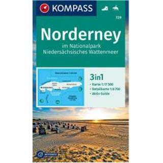 👉 Wandelkaart Kompass - Norderney im Nationalpark Niedersächsisches 1. Auflage Neuausgabe 9783990446140