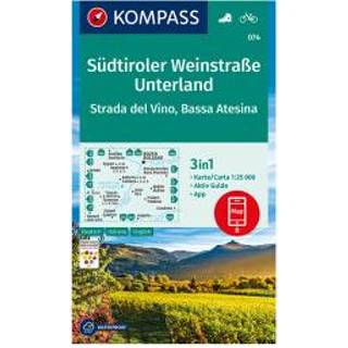 👉 Wandelkaart Kompass - Südtiroler Weinstraße, Unterland, Strada del Vino 1. Auflage Neuausgabe 9783990446591